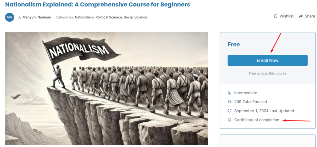 Nationalism free online course by Eduta